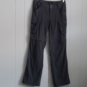 Prana ladies 4 charcoal grey trail cargo pants